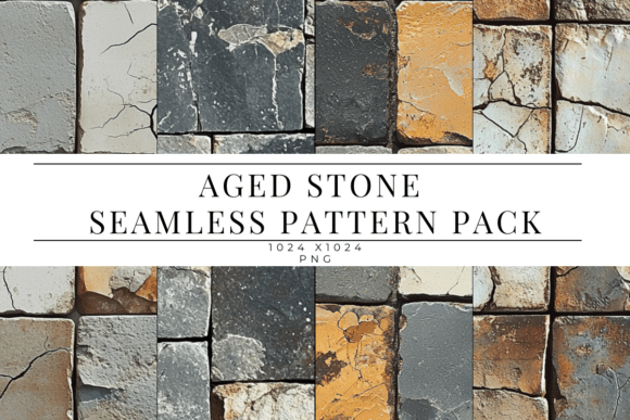 Download Aged Stone Tile Seamless Pattern Pack - Stone Collection