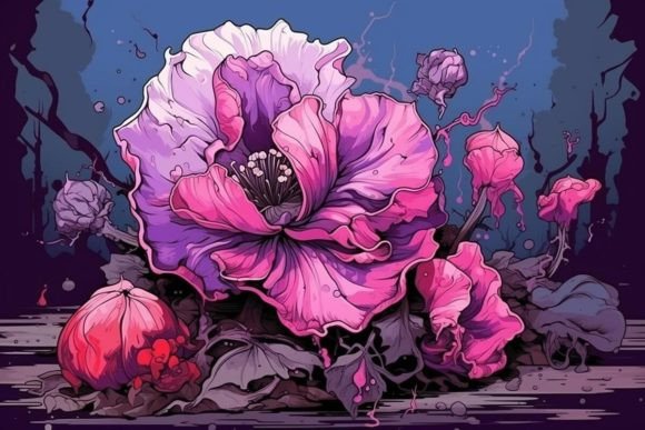 Download Botanical Textures Floral Poppy Nature - Botanical textures Collection