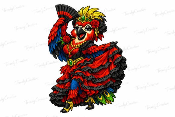 Download Fiery Macaw Flamenco PNG Clipart - Premium Bundle